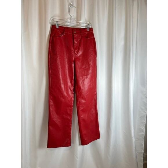 WAYF Small Faux Leather Pants NWT - Picture 2 of 9
